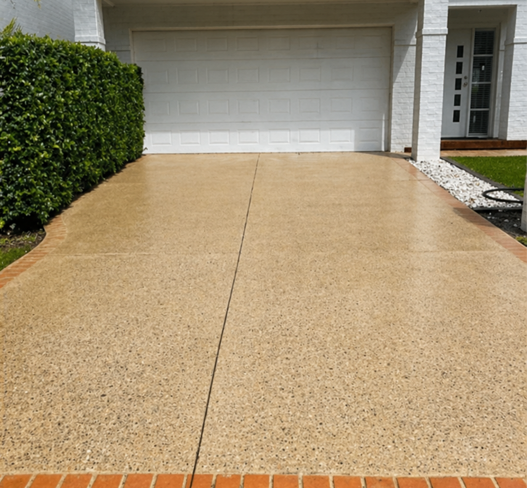 Clean yard after Doggo Scoop pressure washing